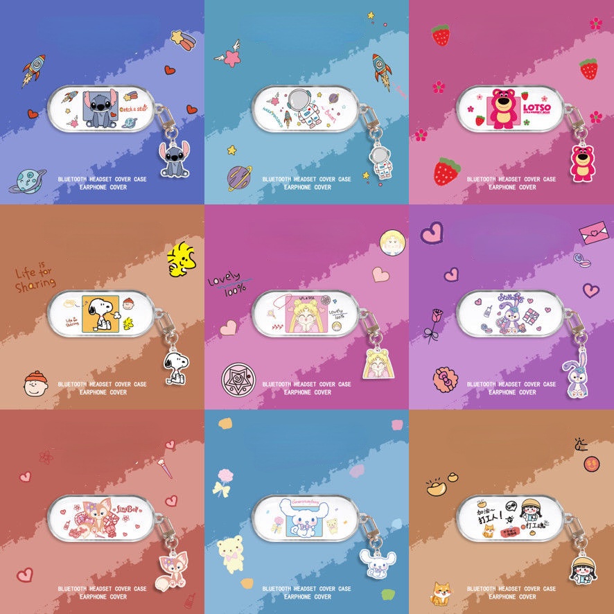 Vỏ Bọc Hộp Sạc Tai Nghe Mềm Hình Snoopy & Kulome Cho Skullcandy Sesh EVO