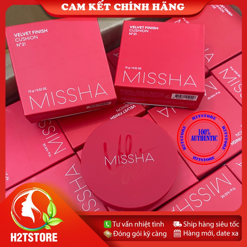 [100% Authentic] Phấn nước 4 TRONG 1 Missha Velvet Finish Cushion SPF50+ PA+++