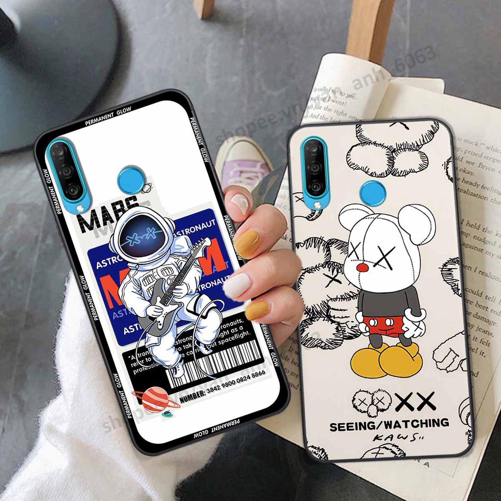 Ốp Huawei Nova 4e / P30 Lite be@r brick mars thời trang, ốp lưng điện thoại viền dẻo siêu chất