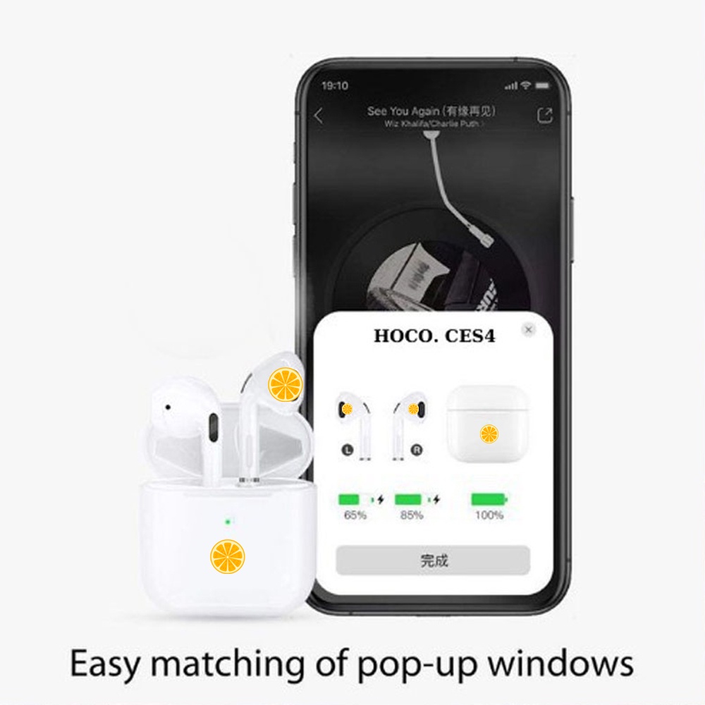 Tai Nghe không dây Bluetooth HOCO CES4 / HOCO EW03 âm Thanh Siêu Hay, Định Vị, Đổi Tên, xuyên âm, chống ồn