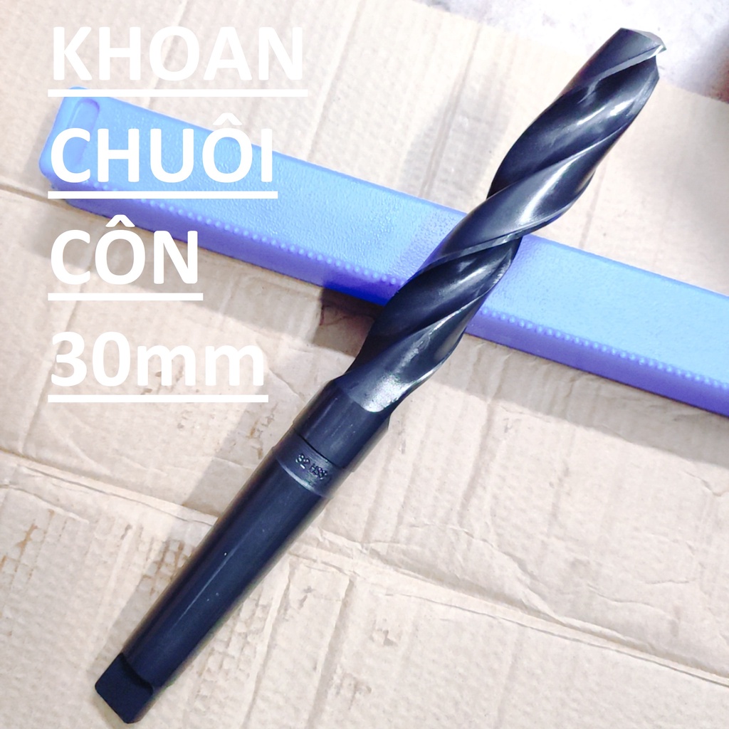 Mũi khoan chuôi côn 30mm, chuôi côn MT3, chiều dài lưỡi 175mm,chiều dài tổng 296mm