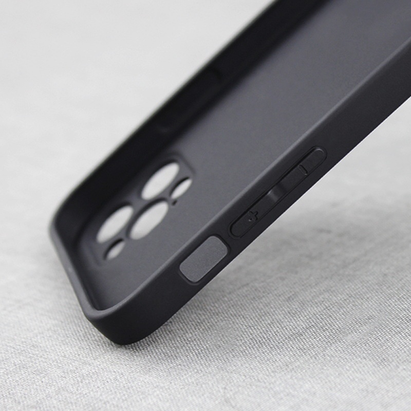 Ốp lưng iphone silicon dẻo cạnh vuông thẳng đen IP12 6/6plus/6s/6splus/7/7plus/8/8plus/x/xr/xs/11/12/pro/max/plus/promax