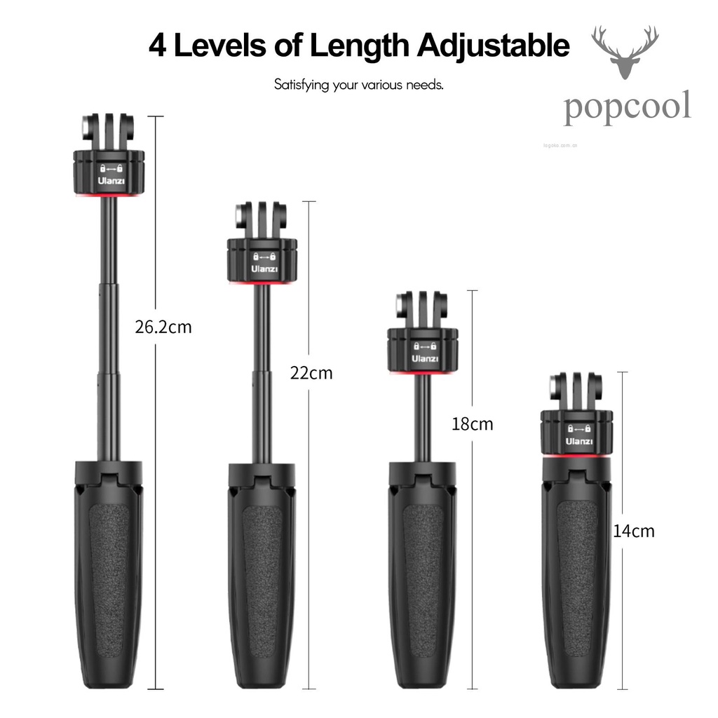 Gậy Ba Chân ULANZI MT-31 Mini 3 Phần Ốc Vít Hấp Thụ Từ Tính Cho Máy Ảnh Hành Động | BigBuy360 - bigbuy360.vn