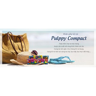 Combo 3 Set khăn giấy Pulppy bỏ túi (set 6 gói) cho bé