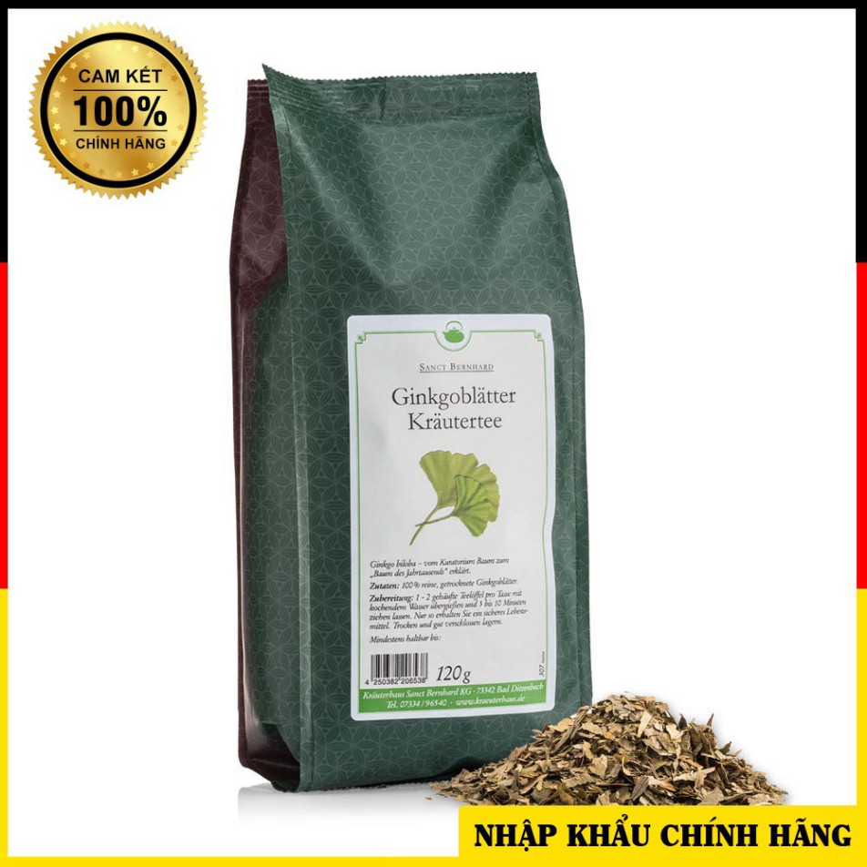 [ Nhập khẩu chính hãng ] Trà bạch quả Sanct Bernhard Herbal tea Ginkgo leaves chính hãng