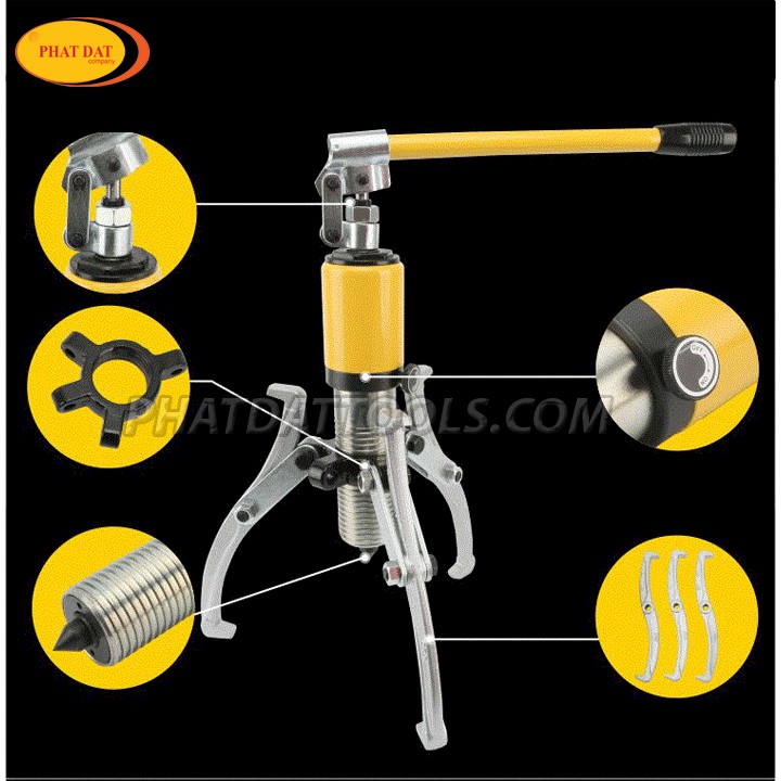 Vam cảo thủy lực 10 tấn ZYL10-Cảo 3 chấu tháo vòng bi-Bảo hành 6 tháng