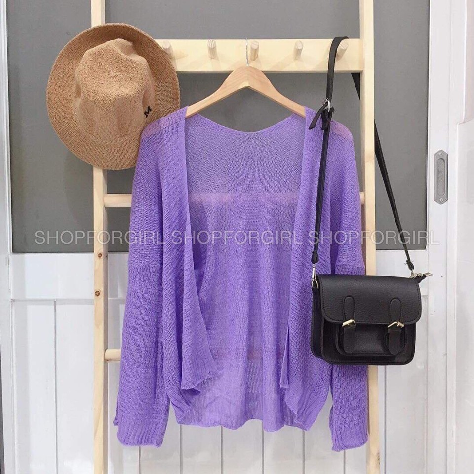 (Có sẵn- Giao ngay)Áo khoác cardigan len mỏng nhiều màu - SHOPFORGIRL | BigBuy360 - bigbuy360.vn