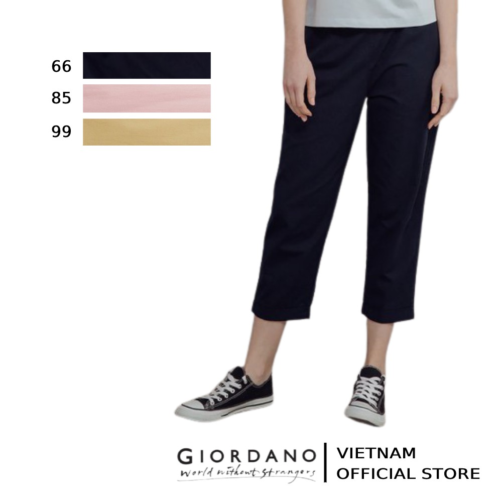 [Mã FASHIONMALLT4 giảm 15% tối đa 30K đơn 150k] Quần Khaki Lửng Nữ Giordano 05420256