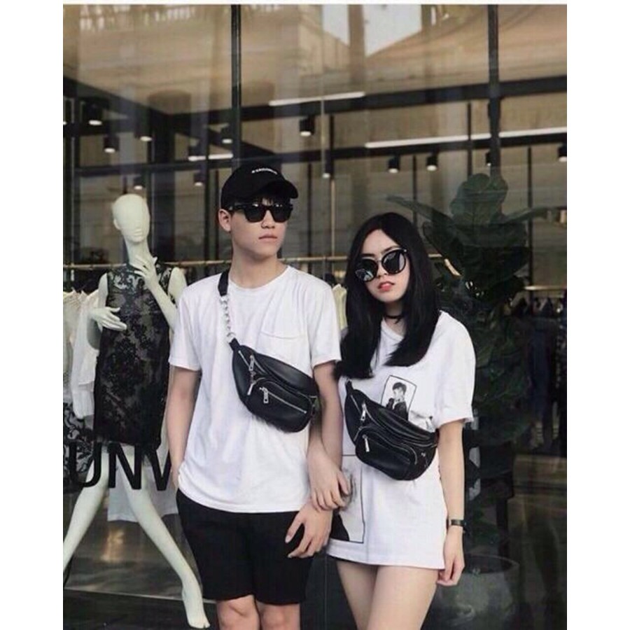 Túi bao tử đeo chéo nam nữ chất liệu da pu cao cấp