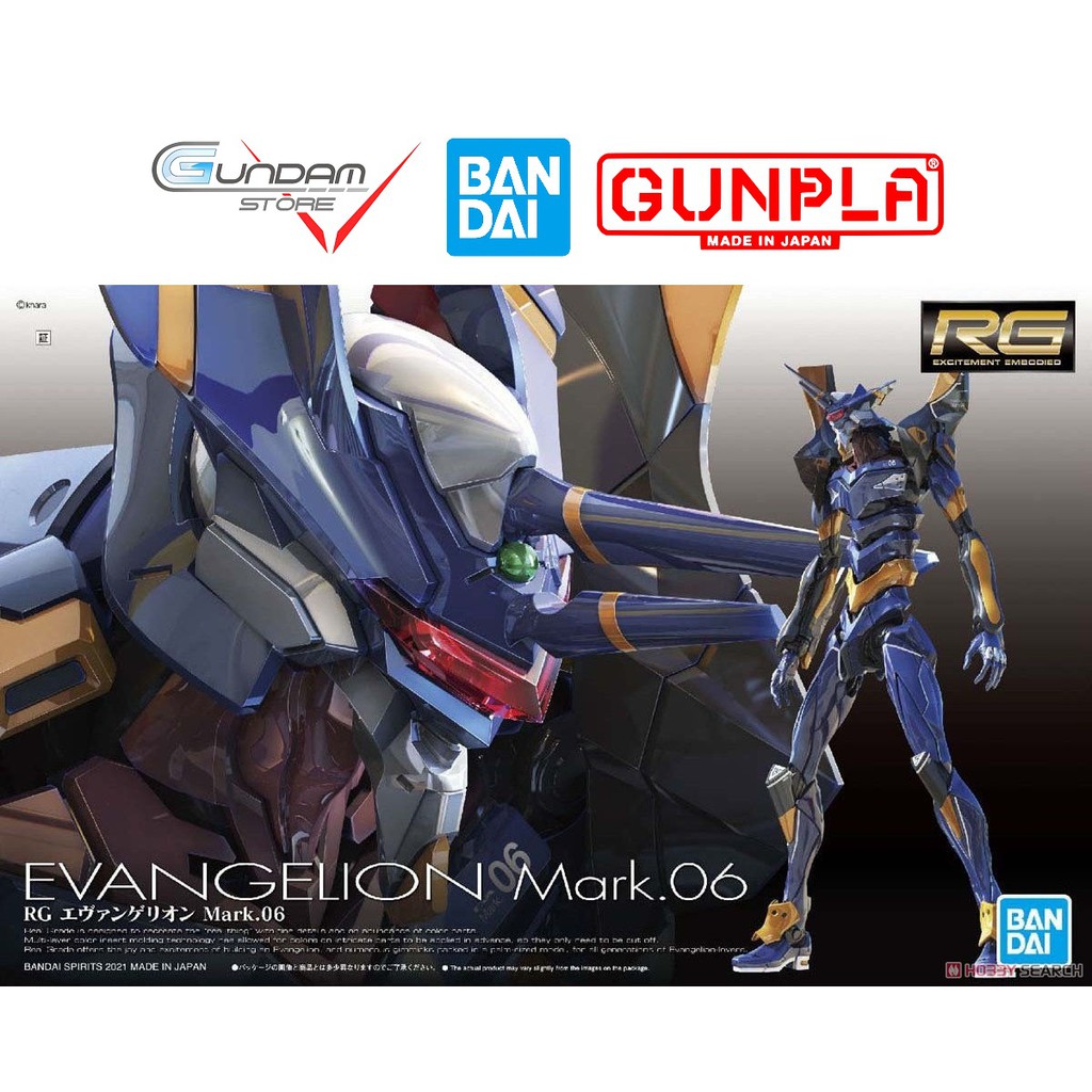 Mô Hình Lắp Ráp RG Evangelion Mark 06 EVA06 Bandai 1/144 Đồ Chơi Anime Nhật