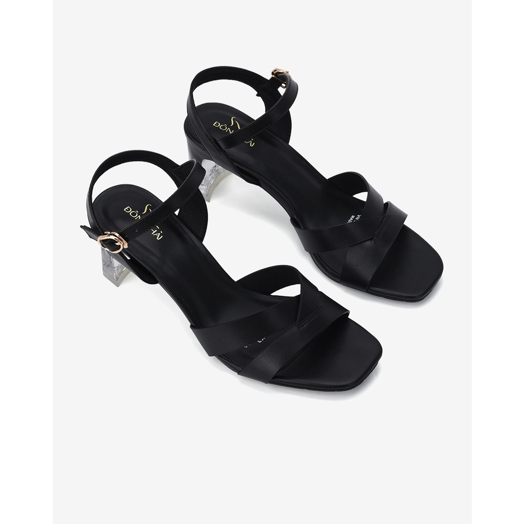 Giày sandal cao gót nữ Đông Hải thiết kế Ankle-Strap thanh lịch gót trụ 7cm - S81K3