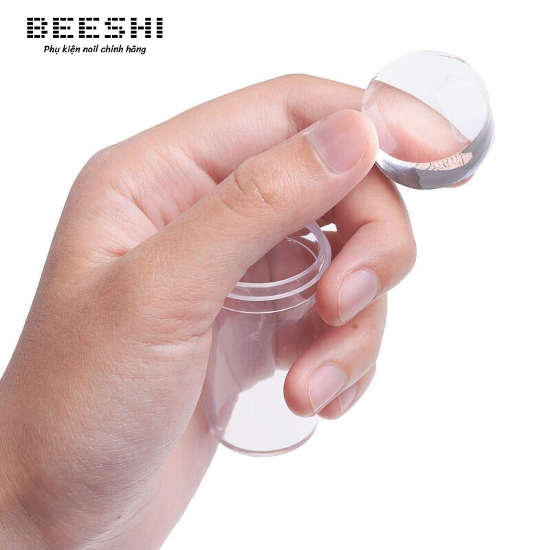 Con dấu in móng Silicon trong suốt, Đầu in móng tạo frend đầu móng -beeshi shop nail