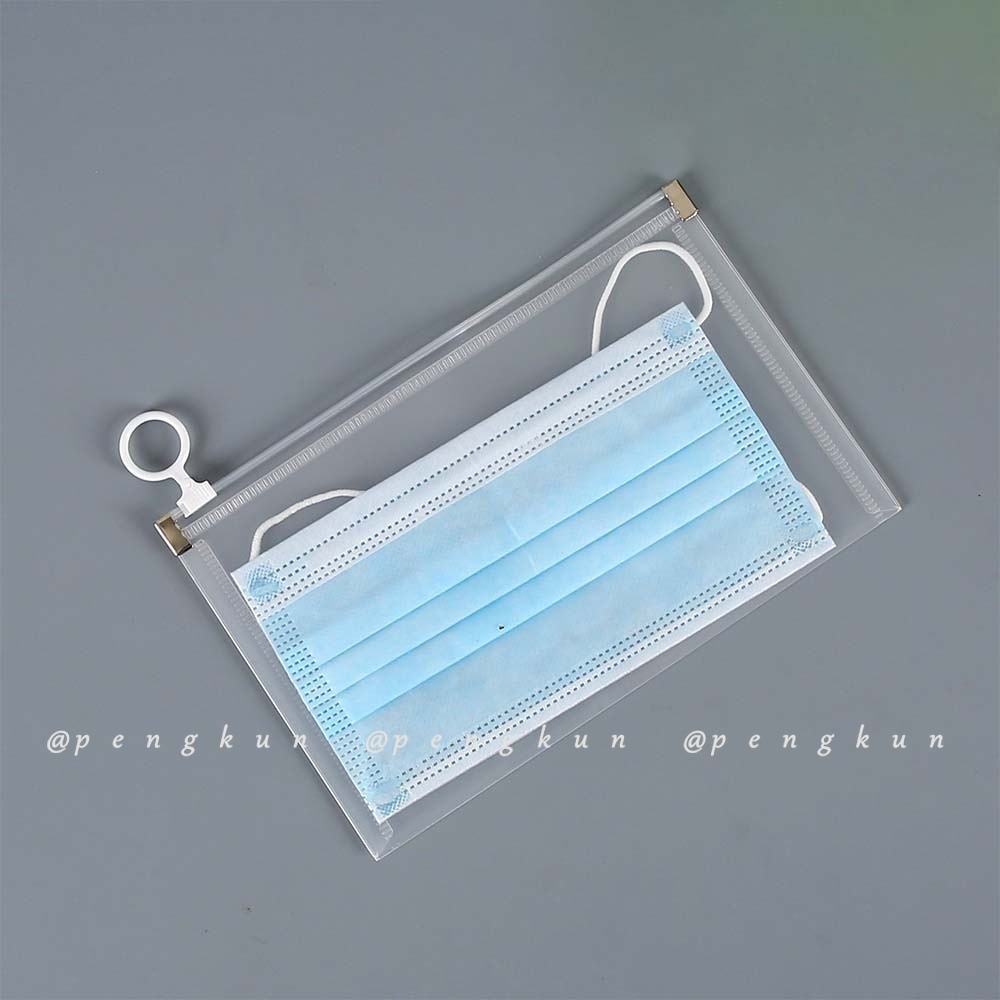 Túi đựng khẩu trang có dây khóa kéo chống thấm nước chống bụi thiết kế nhỏ gọn tiện dụng
