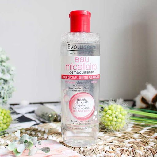 Nước Tẩy Trang Evoluderm Eau Micellar Cleansing Water Dry & Sensitive Skins - dành cho Da nhạy cảm, dễ bị kích ứng 250ml