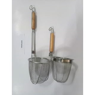 Vợt trụng hủ tiếu vợt trụng mì inox 304 - NK - 50cm