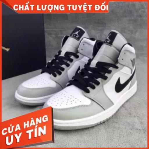 Giày thể thao JD 1 cao cổ xám trắng đen 💦SALE SỐC🌺, Giày air jordan 1 xám cao móc đen nam nữ mới nhất full box bill | BigBuy360 - bigbuy360.vn