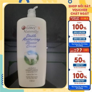 Sữa tắm dưỡng ẩm trắng da tinh chất sữa dê leivy 1150ml