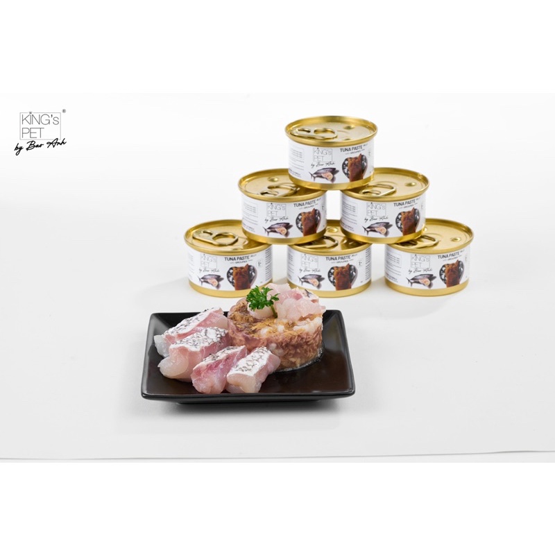 Pate lon Cá Ngừ Jelly Topping Cá Mú King’s Pet by Bao Anh 80g