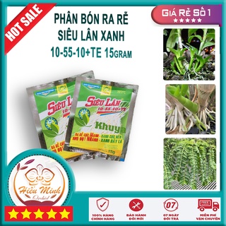Siêu Lân Xanh 10-55-10 TE  Phân bón Sắt là thuốc, Hoa Lan loại TỐT, làm cho cây cảnh và hạt giống, Bền, Đẹp, Xanh