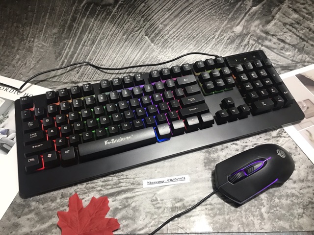 Bộ Bàn Phím Chuột Gaming Giả Cơ KM310 Có Đèn Led 7 Màu, Bộ Bàn Phím Chuyển Chơi Game Jack Usb Dùng Cho Máy Tính Laptop | BigBuy360 - bigbuy360.vn