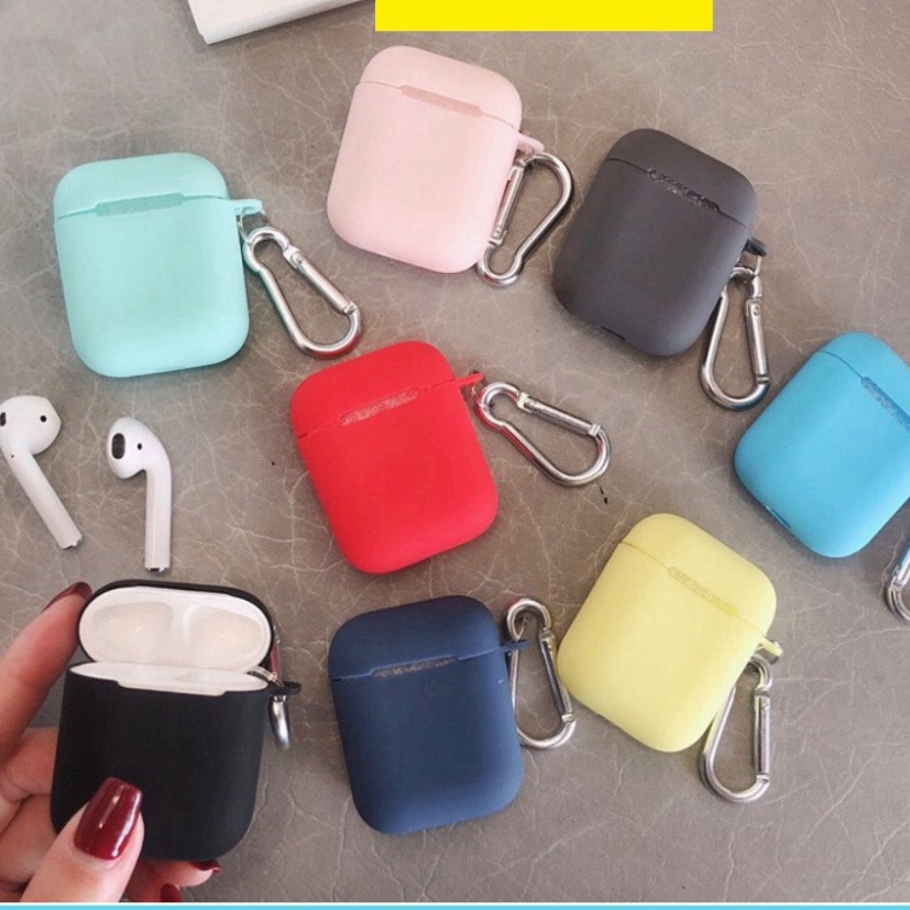 ⚡️20 MẪU⚡️ Vỏ  Bao AirPods bảo vệ tai nghe  Airpod 1,2 i12 Tws_Kèm móc_Chốc Chầy_Chống Sốc