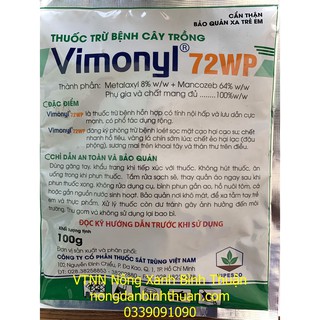 VIMONYL 72WP trừ bệnh cây trồng