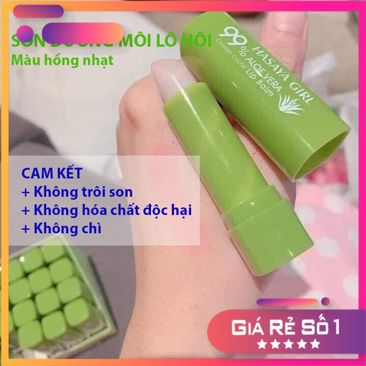 [HÀNG THÁI] Son dưỡng Lô Hội Nha Đam - Son gió hồng môi Thái Lan  - Không trôi màu son dưỡng ẩm - Ads.cosmetics