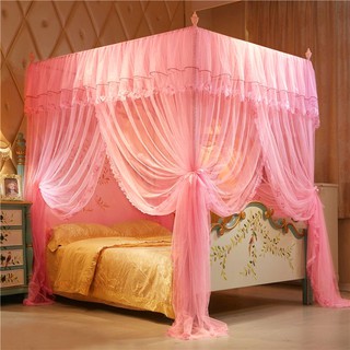 Rèm khung giường ngủ màu sắc trang nhã tiện dụng cho cỡ đơn hoặc đôi 1.8/2 m