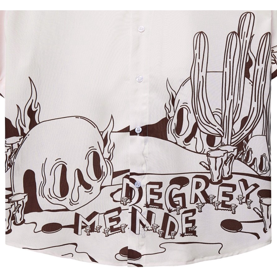 MENDE - Desert Collab Shirt - Áo sơ mi nam tay ngắn màu da Collab