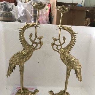 Đôi hạc thờ gia tiên cao 43cm nặng 3kg