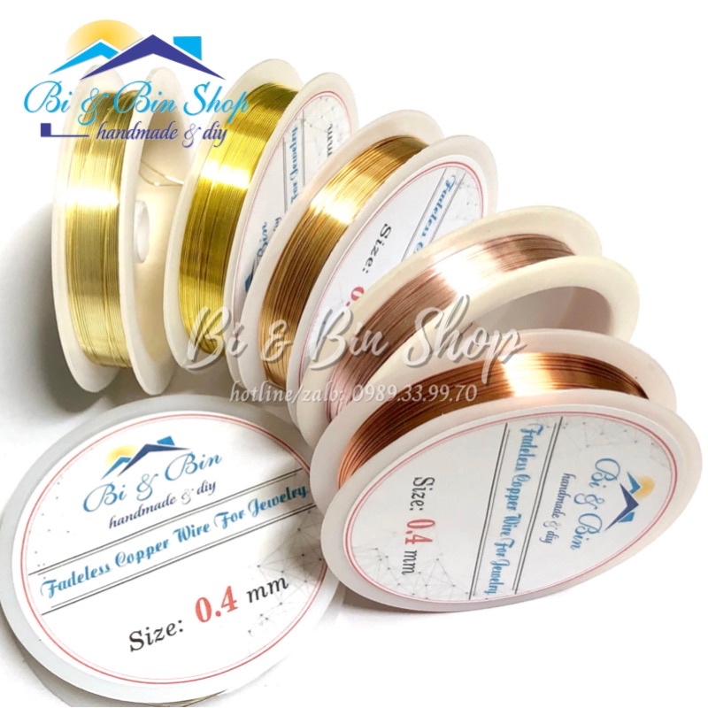 Dây Kẽm Handmade Cao Cấp Bền Màu Làm Trang Sức Handmade