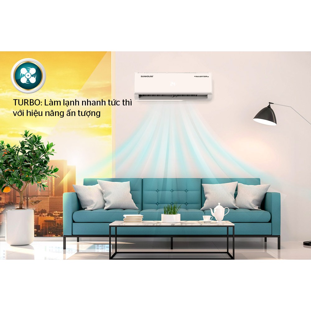 Điều hòa không khí một chiều INVERTER 12000BTU SUNHOUSE SHR-AW12IC610