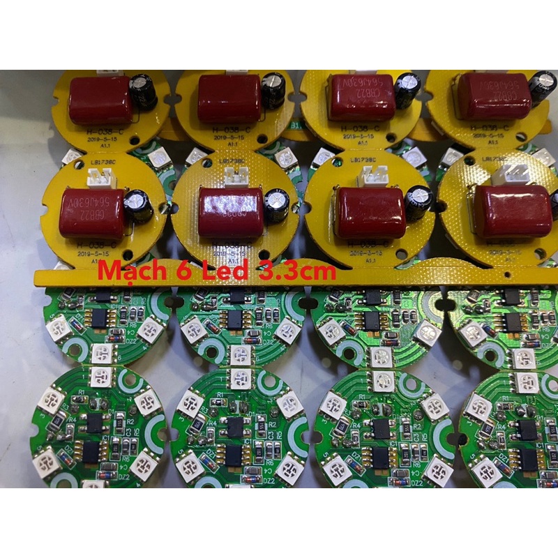 Mạch led thay thế cho đèn pha lê - mạch led đổi 7 màu