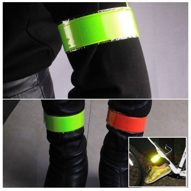 Thanh Đai Phản Quang Cảnh Báo 40x3cm Tự Uốn Cong (chọn màu)