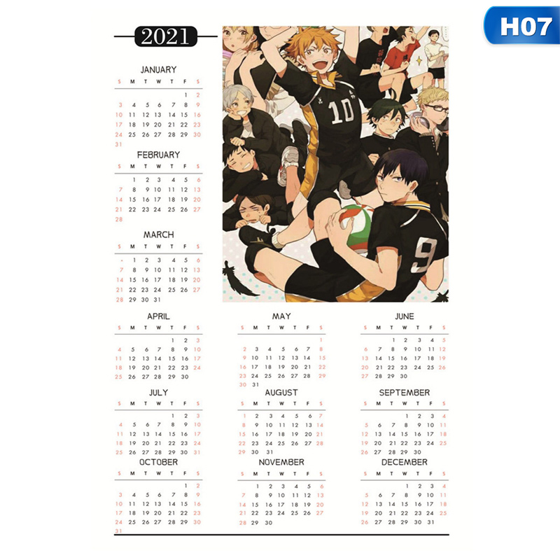 Poster Treo Tường In Hình Cầu Thủ Bóng Chuyền Haikyuu 2021 A3