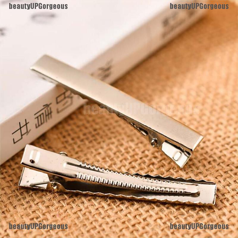 Set 20 kẹp tóc kim loại màu bạc DIY hàng mới