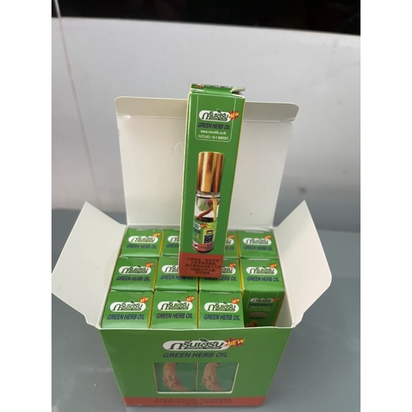 Dầu Thảo Dược Nhân Sâm Thái Lan Ginseng Green Herb Oil 8ml