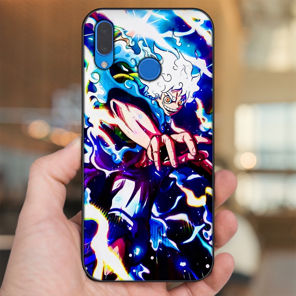 Ốp lưng Huawei Nova 3, Nova 3i, Nova 3e, P20 Lite viền đen in hình Luffy One Piece