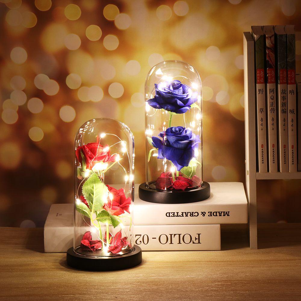 KUNHEV Đèn Lồng Hình Hoa Hồng Lãng Mạn Nhiều Màu Sắc