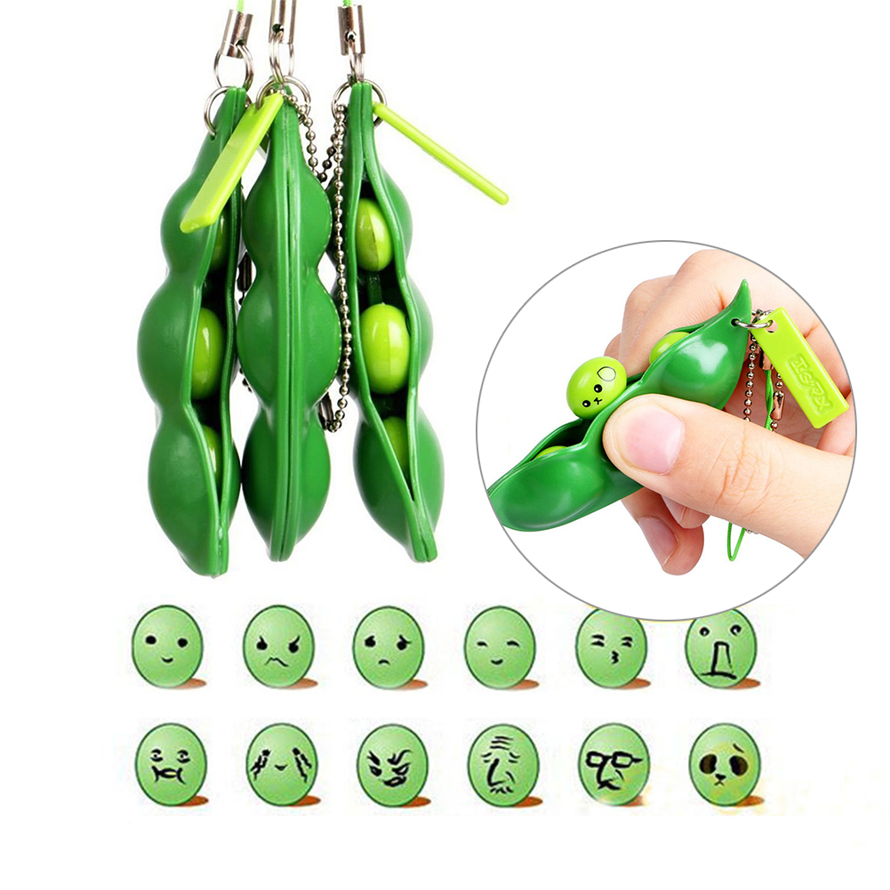 Đồ Chơi Bóp Tay Giảm Căng Thẳng Hình Đậu Hà Lan