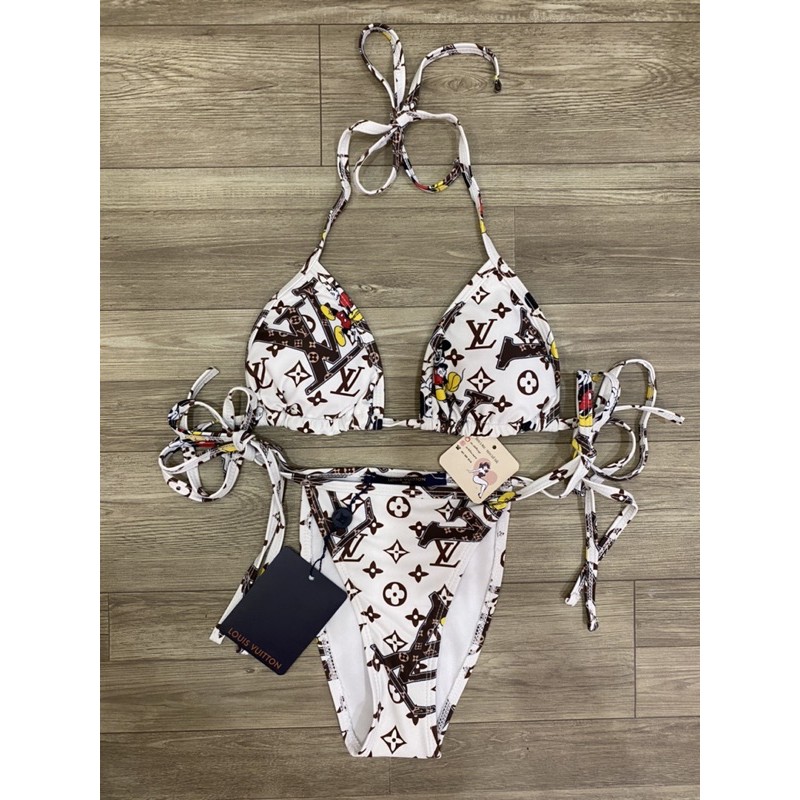 [BKN1000] &lt;BRAND&gt; SET BIKINI LV MICKEY TRẮNG