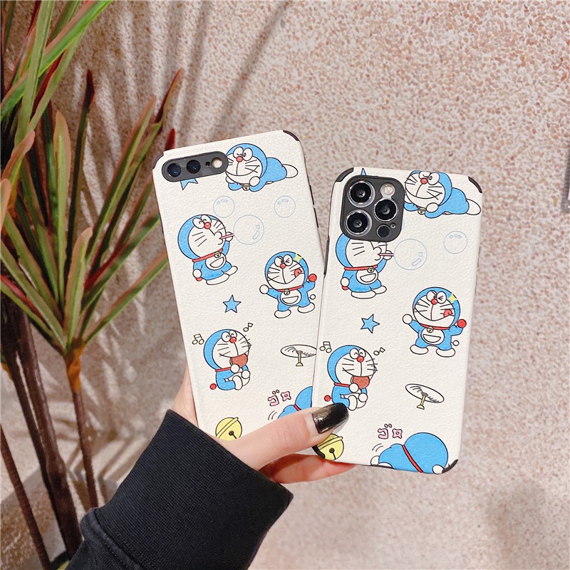 Ốp điện thoại lụa họa tiết doraemon cho Iphone 12 Pro Max 12 Mini 11 Pro Max Xs Max Xr 6 6s 7 8 Plus Redmi 8 Note 8 Pro | BigBuy360 - bigbuy360.vn