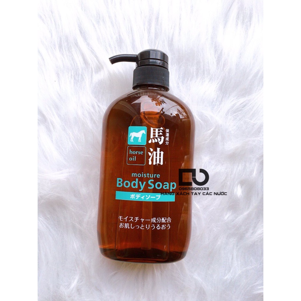 Sữa tắm tinh dầu ngựa Nhật bản - Horse Oil Moisture Body Soap 600ml