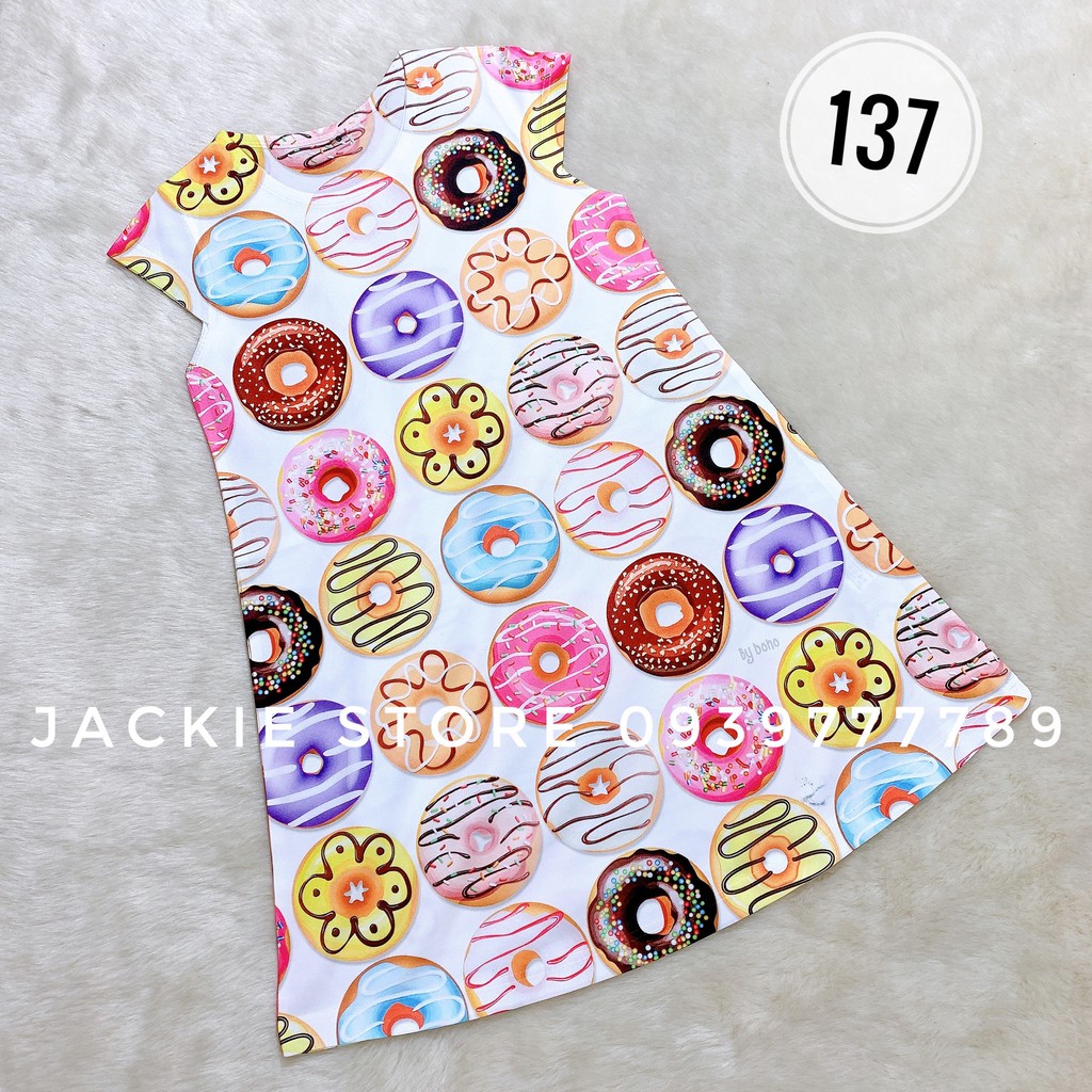 Đầm 3D Thái Lan hoạ tiết bánh Donut