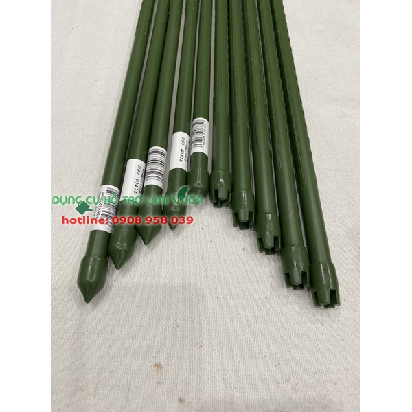 Ống thép bọc nhựa của Nhật phi 16 dài 210cm set 10 ống chuyên dùng làm giàn cho cây leo, khung trồng cây