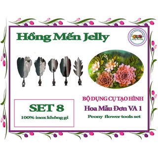 Kim làm thạch rau câu 3D hoa Mẫu Đơn VA1 cao cấp không gỉ