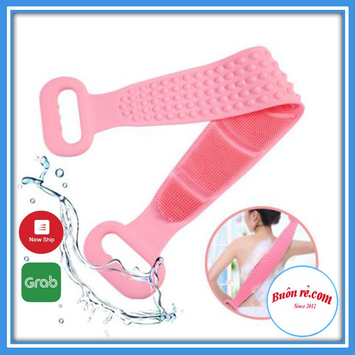 [Mã SKAMPUSH9 giảm 10% đơn 200K] Dây Đai Chà Lưng 2 Mặt Đa Năng bằng silicon kỳ cọ massage tẩy da chết khi tắm 00267