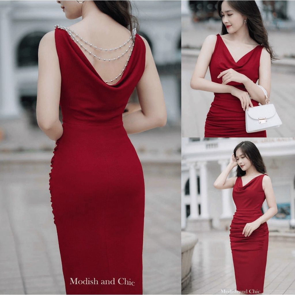 (Free Ship) MẪU HOT ĐẦM NHŨ HỞ LƯNG DÁNG ÔM BODY CỰC SANG TRỌNG TINH TẾ MANG VỂ QUYẾN RŨ CHO CHỊ EM UP Shop VLTN