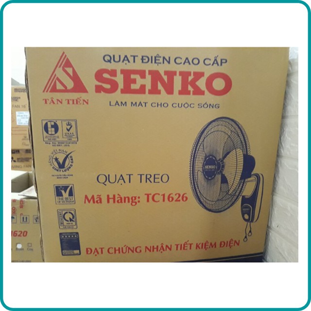 Quạt treo tường 2 dây SENKO TC1626 sải cánh 40cm - Kiểu Dáng Thời Trang, Bền Đẹp - Bảo Hành Chính Hãng 24 tháng. | BigBuy360 - bigbuy360.vn