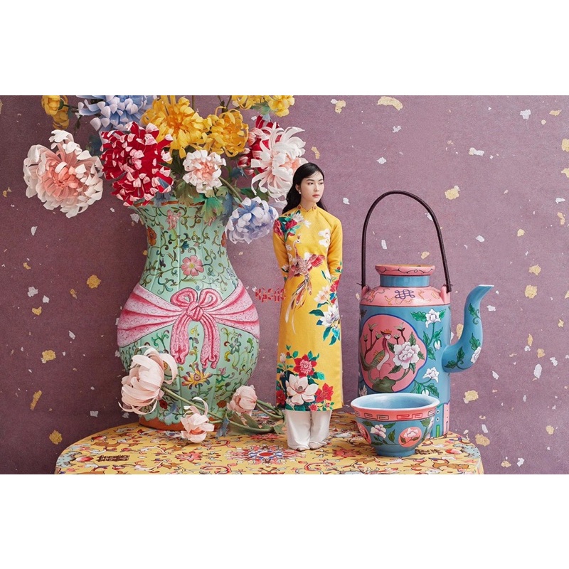 Áo dài Hà Cúc L newtag